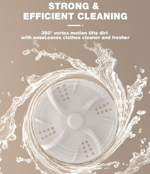 Portable Mini Washing Machine USB Rechargeable Travel Washer For Baby Clothes Underwear Socks Compact Foldable For RV Dorm Camping