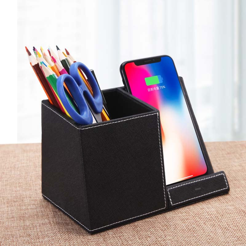 2-in-1 Pen Holder with Wireless Charger