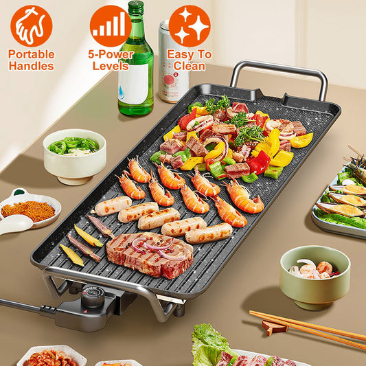Electric BBQ Tabletop Grill for Indoor & Outdoor
