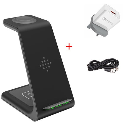3-in-1 Fast Wireless Charging Station Stand