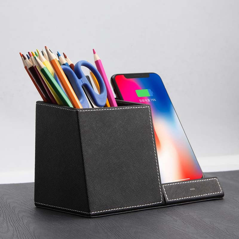 2-in-1 Pen Holder with Wireless Charger