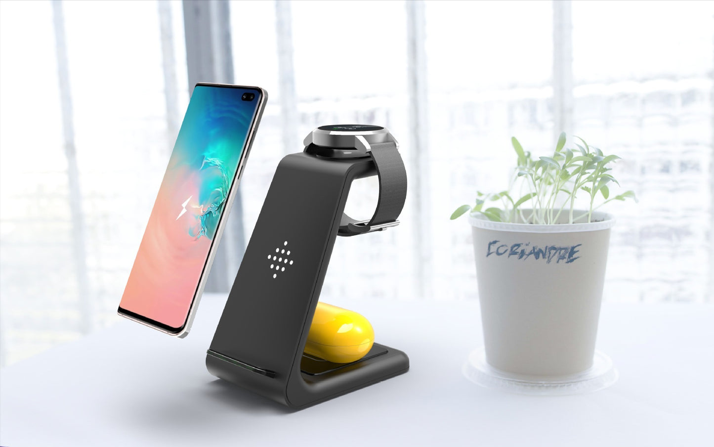 3-in-1 Fast Wireless Charging Station Stand