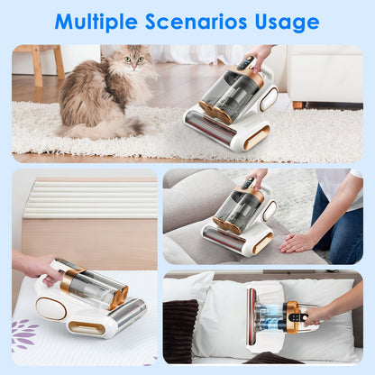Handheld Mattress Vacuum Cleaner with UV Light & Powerful Suction