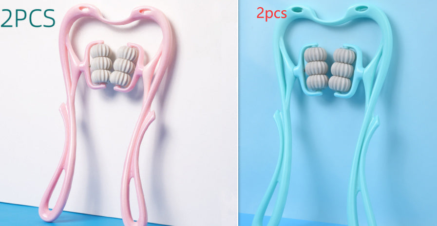 Manual Six-Wheel Neck Massager Roller Tool