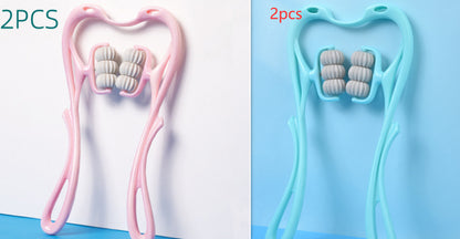 Manual Six-Wheel Neck Massager Roller Tool
