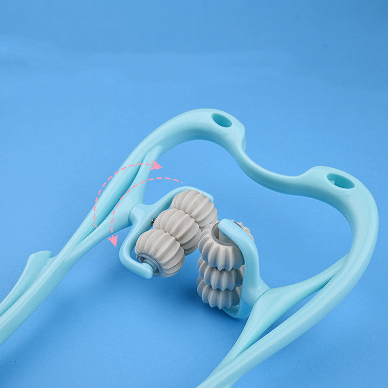 Manual Six-Wheel Neck Massager Roller Tool