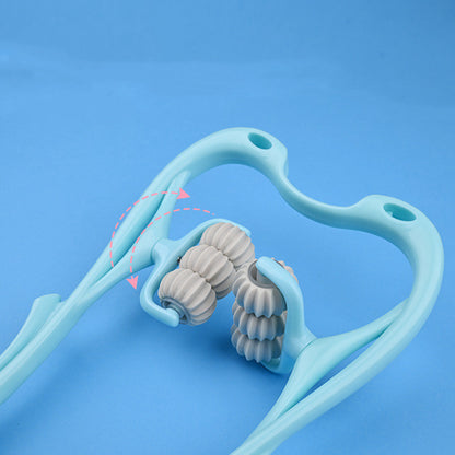 Manual Six-Wheel Neck Massager Roller Tool