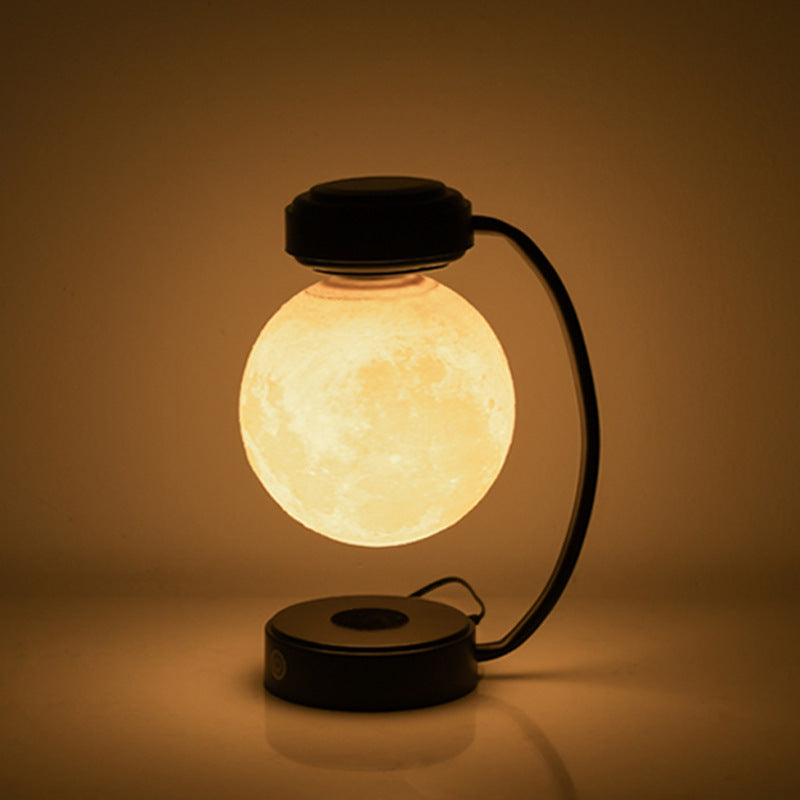 3D LED Moon Night Light Wireless Magnetic Rotating Ball Lamp