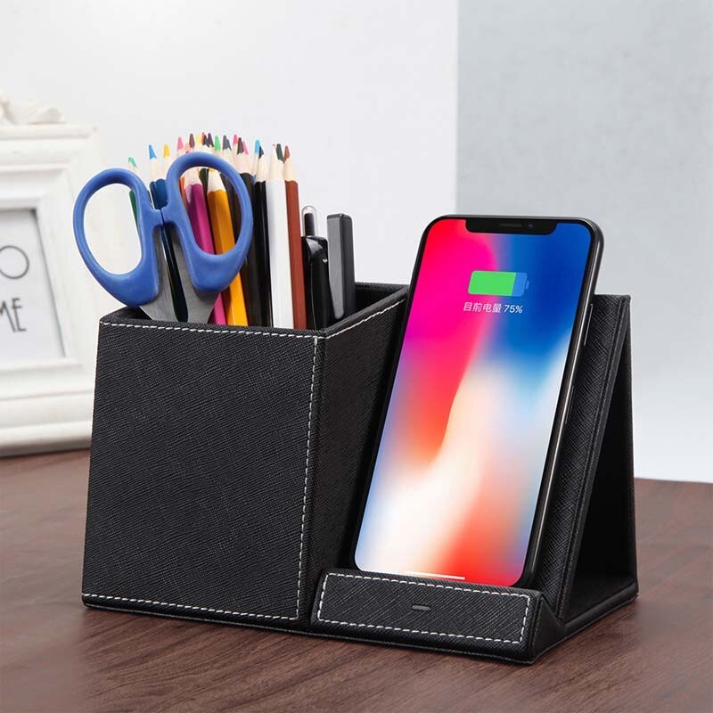 2-in-1 Pen Holder with Wireless Charger