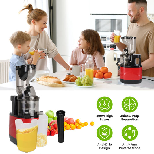 Electric Cold Press Juicer with Reverse Function