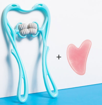 Manual Six-Wheel Neck Massager Roller Tool