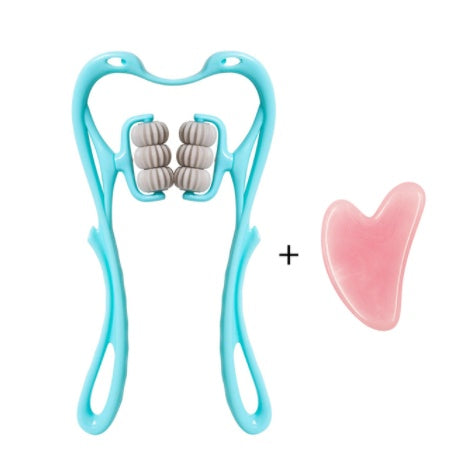 Manual Six-Wheel Neck Massager Roller Tool