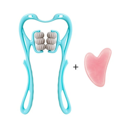 Manual Six-Wheel Neck Massager Roller Tool