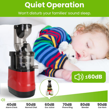 Electric Cold Press Juicer with Reverse Function
