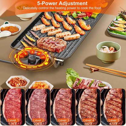 Electric BBQ Tabletop Grill for Indoor & Outdoor
