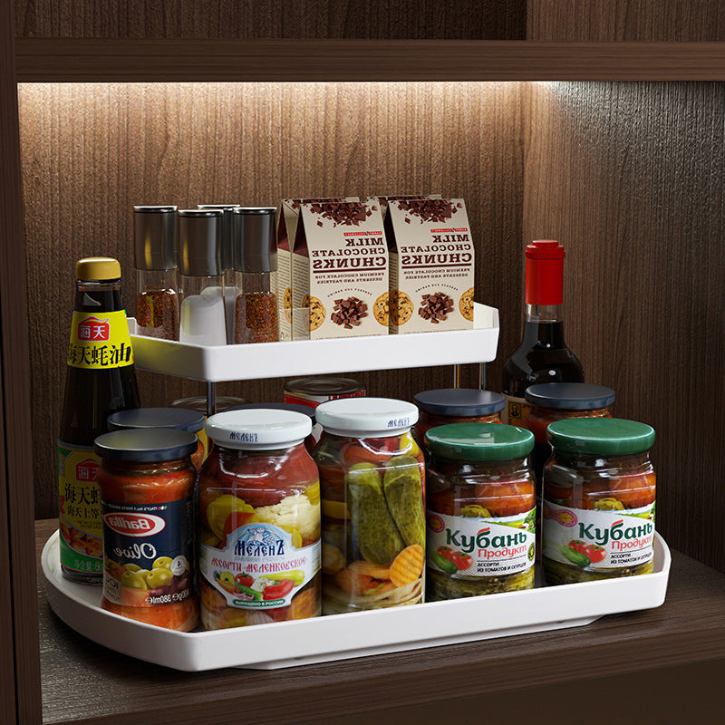 Kitchen Refrigerator Rotating Dining Tray For Refrigerated Drinks