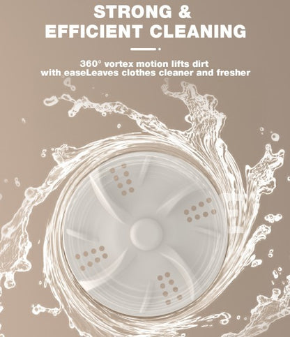 Portable Mini Washing Machine USB Rechargeable Travel Washer For Baby Clothes Underwear Socks Compact Foldable For RV Dorm Camping