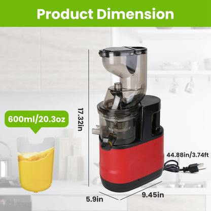 Electric Cold Press Juicer with Reverse Function
