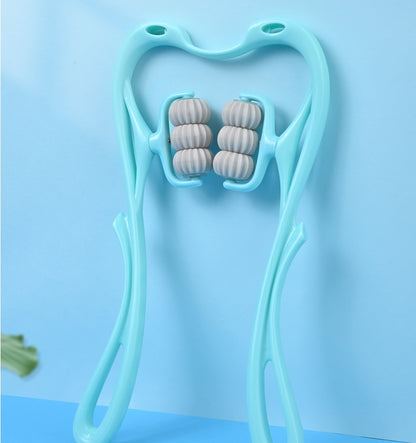 Manual Six-Wheel Neck Massager Roller Tool