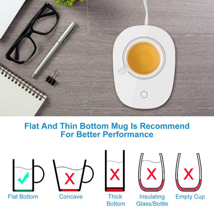 Electric Coffee Mug Warmer with Auto Shut-Off