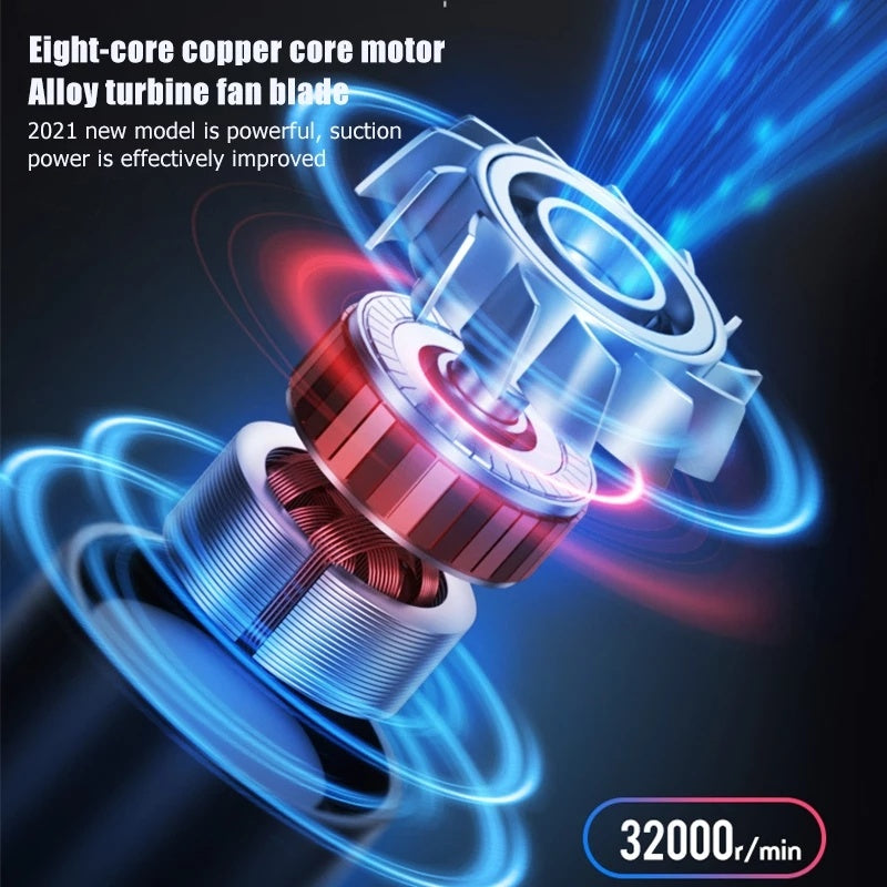 Rechargeable High-Power Wireless Car Vacuum Cleaner