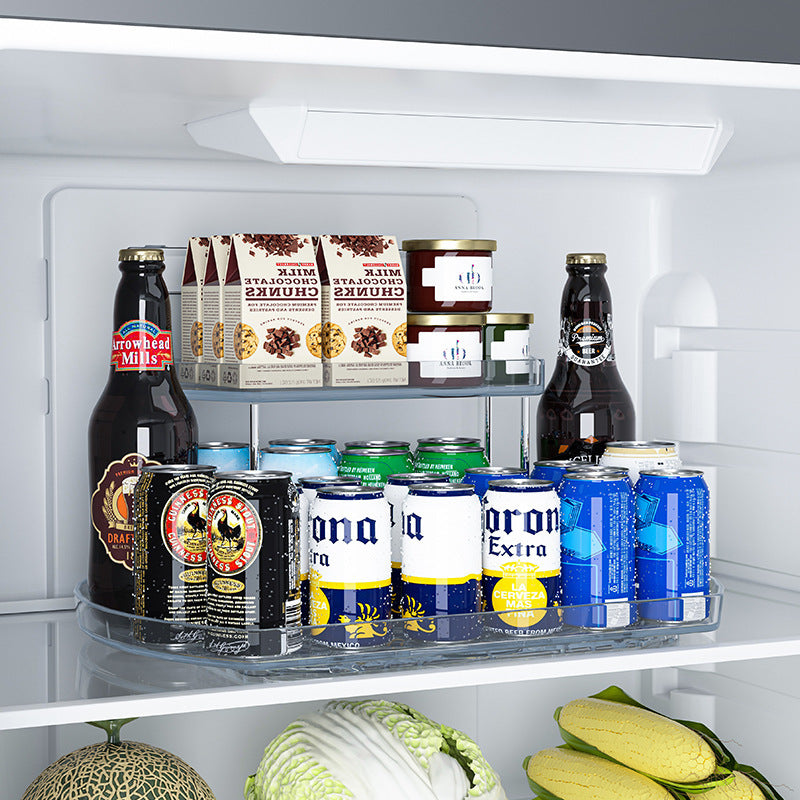 Kitchen Refrigerator Rotating Dining Tray For Refrigerated Drinks